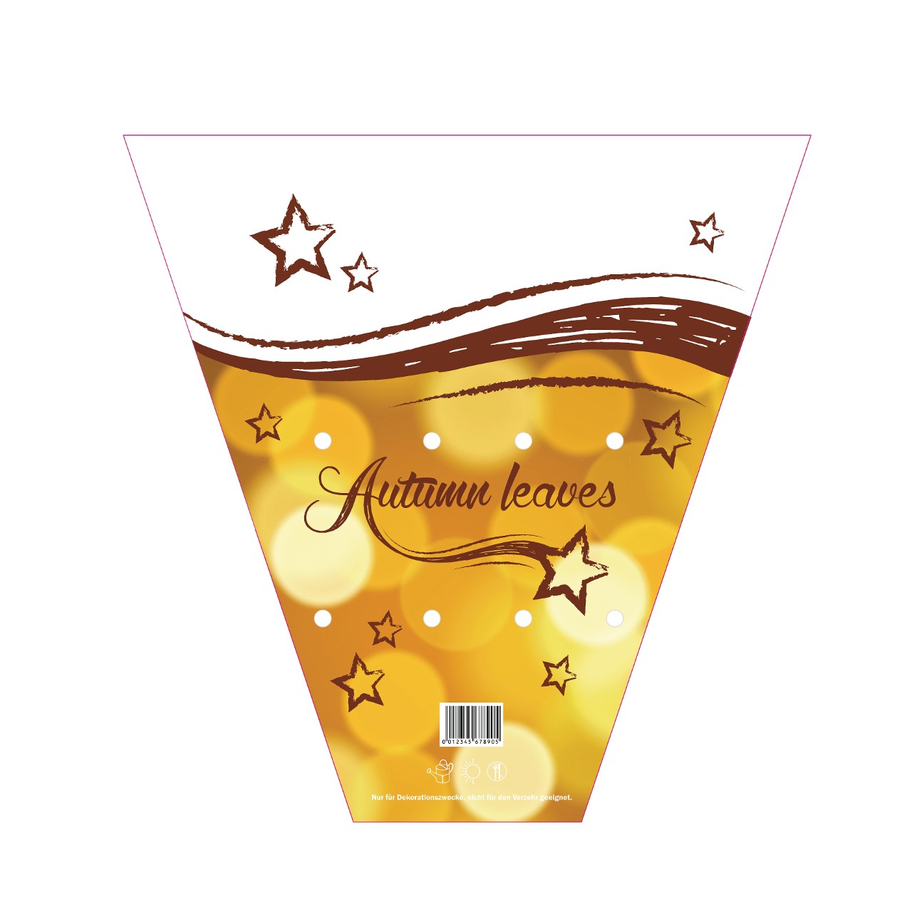 Sleeve Autumn Leaves potsize 13cm
