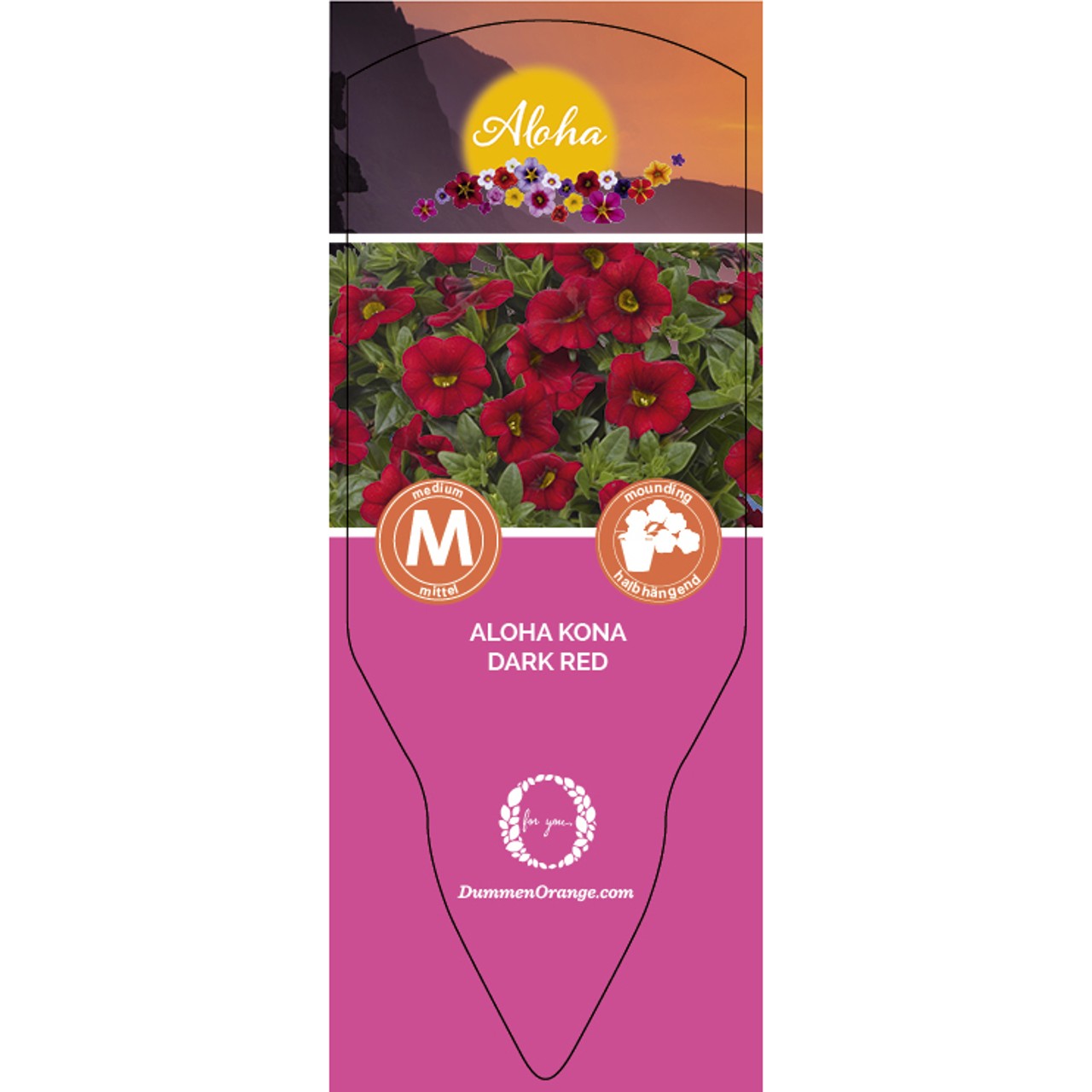 Tag Aloha Kona Dark Red
